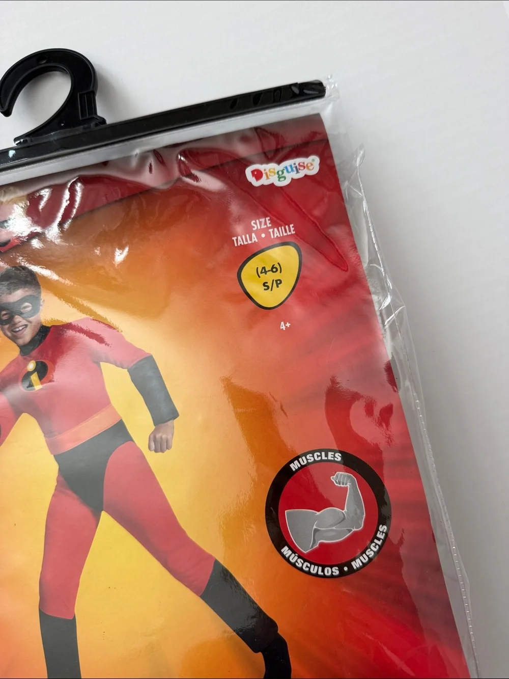 Disguise Red and Black Dash Kids Superhero Costume size 4/6 small